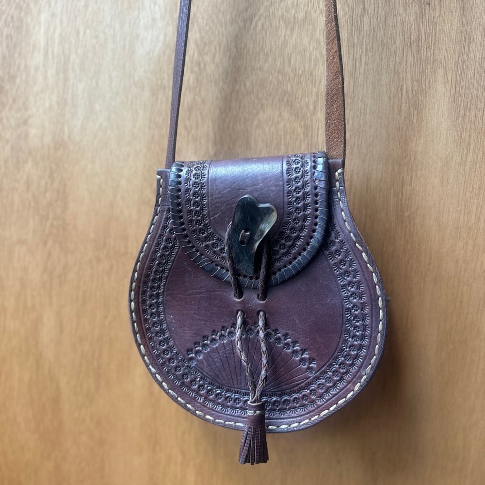Brown Leather Crossbody Bag